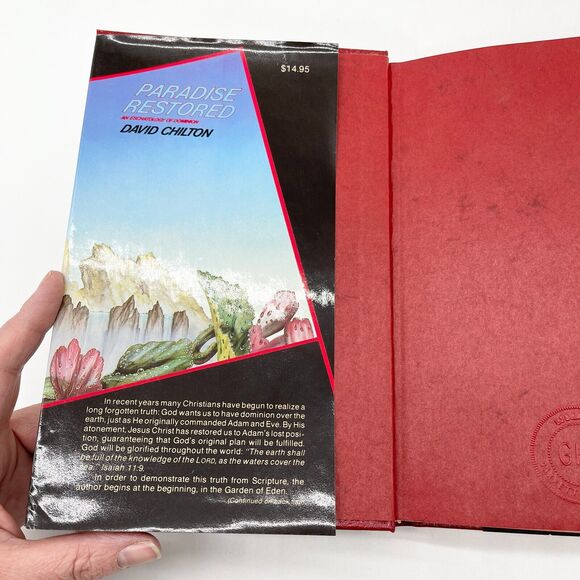 Paradise Restored The Eschatology of Dominion David Chilton Signed 1985 Hardback - Picture 4 of 10